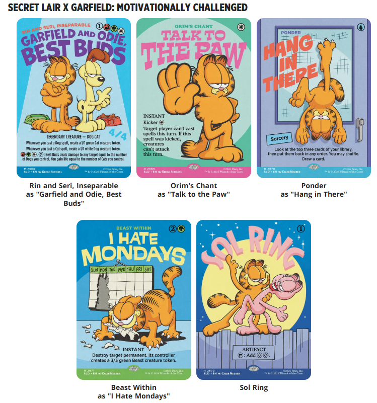 PRE-ORDEN: Secret Lair x Garfield: Motivationally Challenged