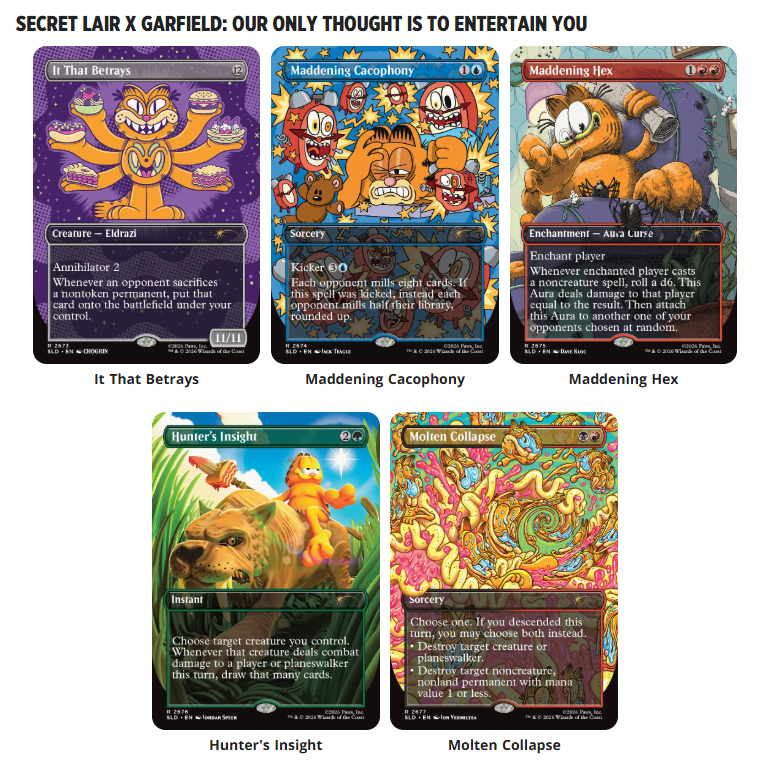 PRE-ORDEN: Secret Lair x Garfield: Our Only Thought Is to Entertain You